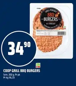 Coop Obs COOP GRILL BBQ BURGERS tilbud