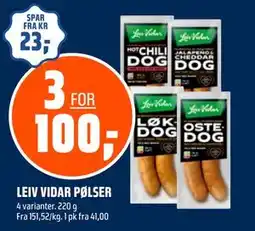 Coop Obs LEIV VIDAR PØLSER tilbud