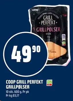 Coop Obs COOP GRILL PERFEKT GRILLPØLSER tilbud