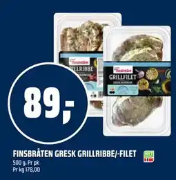 Coop Obs FINSBRÅTEN GRESK GRILLRIBBE/-FILET tilbud