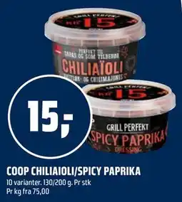 Coop Obs COOP CHILIAIOLI/SPICY PAPRIKA tilbud