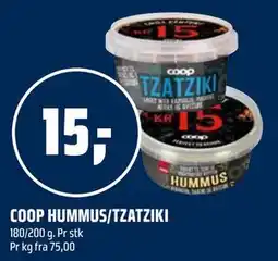 Coop Obs COOP HUMMUS/TZATZIKI tilbud