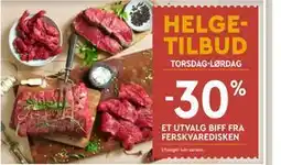 Coop Mega ET UTVALG BIFF FRA FERSKVAREDISKEN tilbud