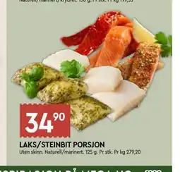 Coop Mega LAKS/STEINBIT PORSJON tilbud