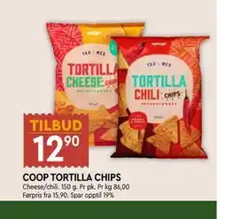 Coop Mega COOP TORTILLA CHIPS tilbud
