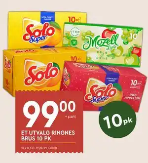 Coop Mega ET UTVALG RINGNES BRUS 10 PK tilbud