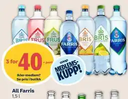 Coop Mega All Farris, Medlemspris tilbud
