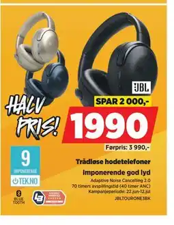 POWER Trådløse hodetelefoner tilbud