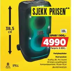 POWER Partyhøyttaler tilbud