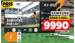 POWER SAMSUNG 75 4K Smart-TV tilbud