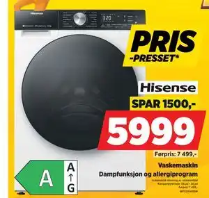 POWER Hisense Vaskemaskin tilbud