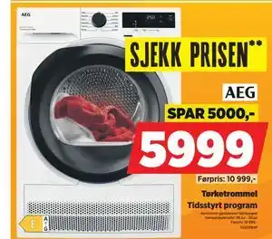 POWER AEG Tørketrommel tilbud