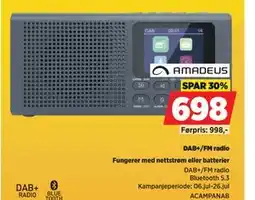 POWER DAB+/FM radio tilbud