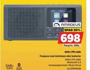 POWER DAB+/FM radio tilbud