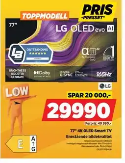POWER LG 77 4K OLED Smart TV tilbud