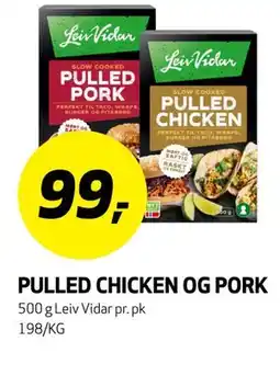 Bunnpris PULLED CHICKEN OG PORK tilbud