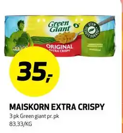 Bunnpris MAISKORN EXTRA CRISPY tilbud