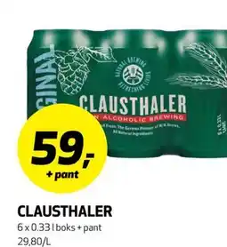 Bunnpris CLAUSTHALER tilbud