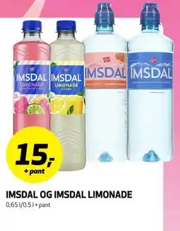 Bunnpris IMSDAL OG IMSDAL LIMONADE tilbud