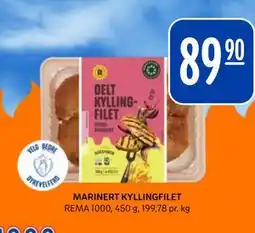 Rema 1000 MARINERT KYLLINGFILET tilbud