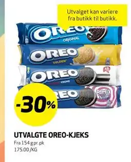 Bunnpris UTVALGTE OREO-KJEKS tilbud