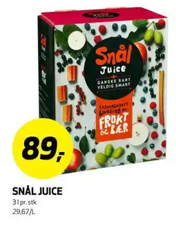 Bunnpris SNÅL JUICE tilbud