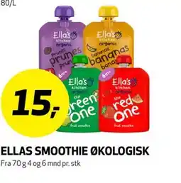 Bunnpris ELLAS SMOOTHIE ØKOLOGISK tilbud