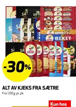 Bunnpris ALT AV KJEKS FRA SÆTRE tilbud
