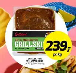 Bunnpris GRILLSKIVER URTEMARINERT tilbud