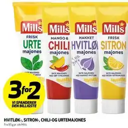 Bunnpris HVITLØK-, SITRON-, CHILI- OG URTEMAJONES tilbud