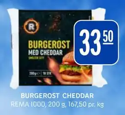Rema 1000 BURGEROST CHEDDAR tilbud