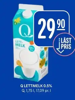 Rema 1000 Q LETTMELK 0.5% tilbud