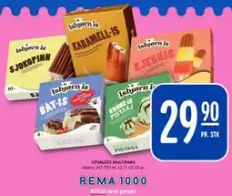 Rema 1000 UTVALGTE MULTIPAKK tilbud