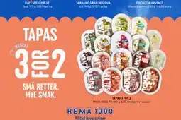 Rema 1000 TAPAS tilbud