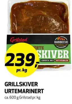Bunnpris GRILLSKIVER URTEMARINERT tilbud