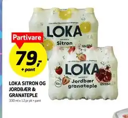 Bunnpris LOKA SITRON OG JORDBÆR & GRANATEPLE tilbud