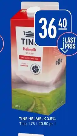 Rema 1000 TINE HELMELK 3.5% tilbud
