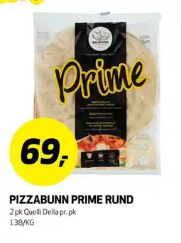 Bunnpris PIZZABUNN PRIME RUND tilbud
