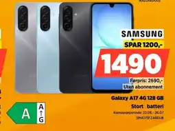 POWER Samsung Galaxy A17 4G 128 GB Stort batteri tilbud