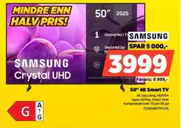 POWER Samsung 50" 4K Smart TV tilbud