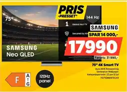 POWER Samsung 75" 4K Smart TV tilbud