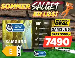POWER Samsung 55" 4K Smart TV 120Hz - perfekt til sport og film tilbud
