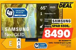 POWER Samsung 65" 4K Smart TV 120Hz - Perfekt til sport og film tilbud
