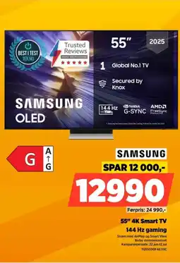 POWER Samsung 55" 4K Smart TV 144 Hz gaming tilbud