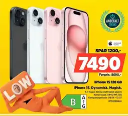 POWER Authorized Reseller iPhone 15 128 GB iPhone 15. Dynamisk. Magisk. tilbud