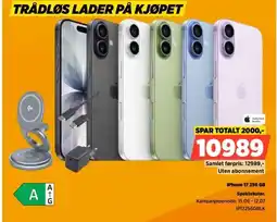 POWER Authorized Reseller iPhone 17 256 GB Spektakuler. tilbud