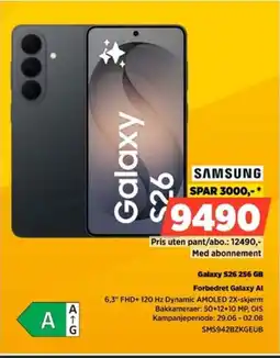 POWER Samsung Galaxy $26 256 GB Forbedret Galaxy Al tilbud