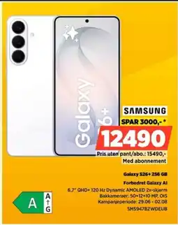 POWER Samsung Galaxy S26+ 256 GB Forbedret Galaxy Al tilbud