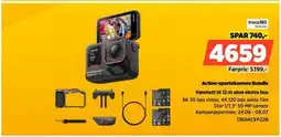 POWER Insta360 Action-sportskamera Bundle Vanntett til 12 m uten ekstra hus tilbud