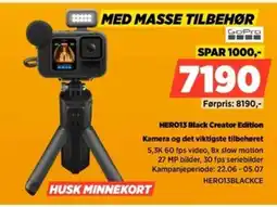 POWER GoPro HERO13 Black Creator Edition Kamera og det viktigste tilbehøret tilbud